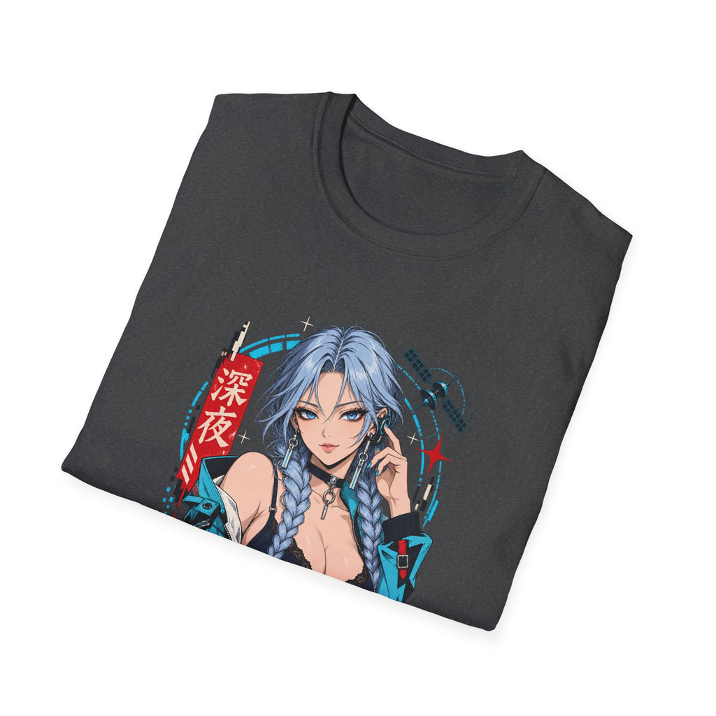 Ice | Sexy Anime Cyber Pin Up Girl Graphic T-Shirt