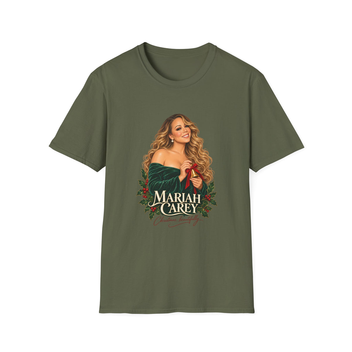 Holiday Diva Portrait Tee | Mariah Carey Christmas Graphic T-Shirt