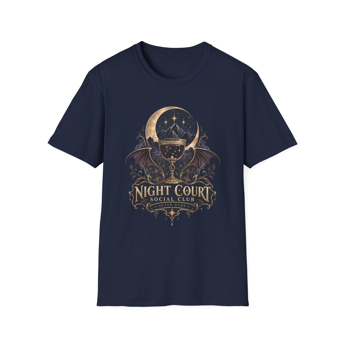 Night Court Social Club | ACOTAR Book Celestial Moon Graphic Shirt