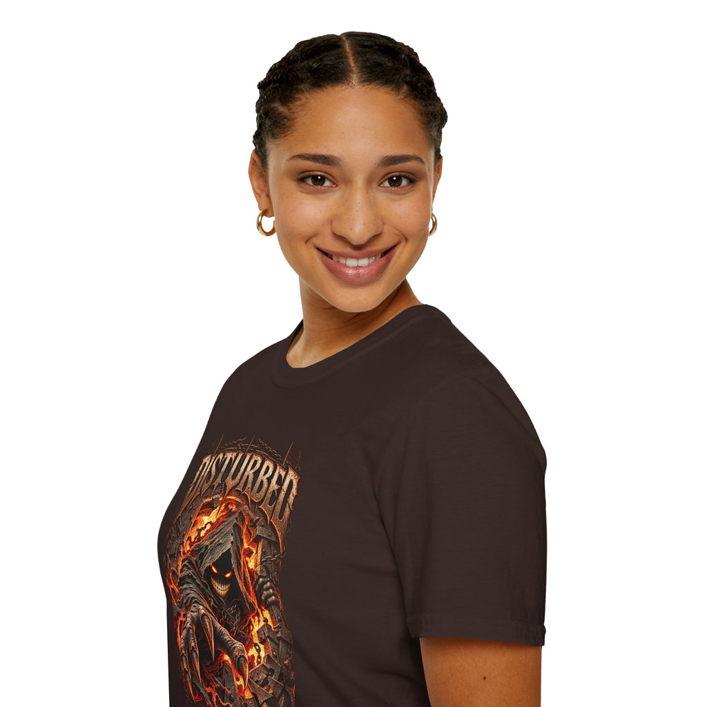 Disturbed | The Guy | Flaming Heavy Metal Band T-Shirt