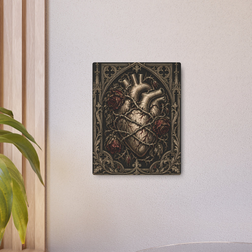 Metal Art Sign | Gothic Heart | Occult Wall Art