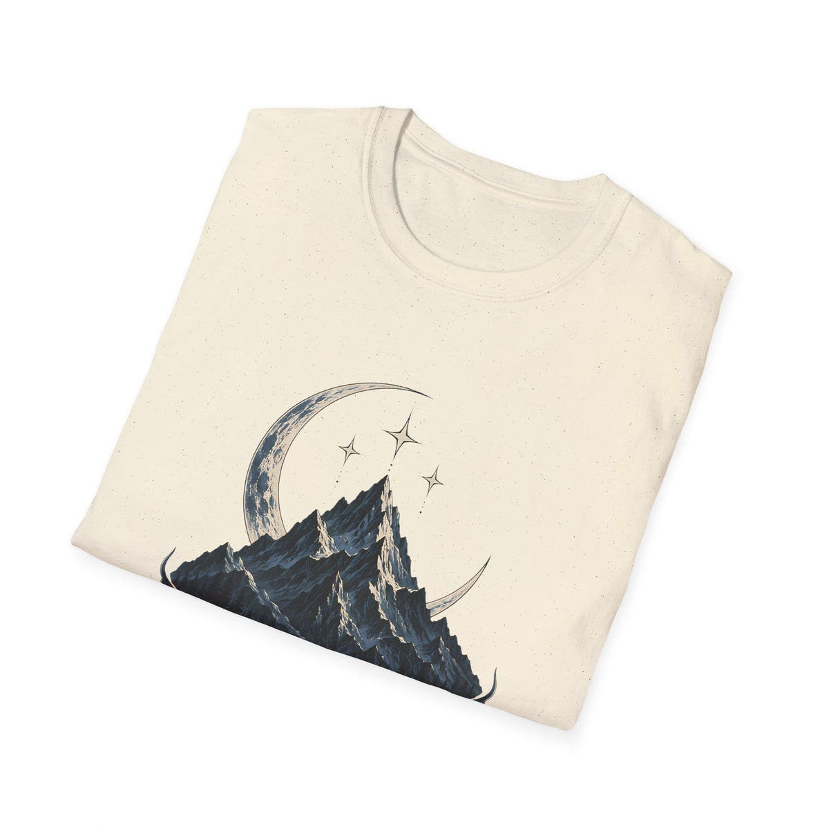 Night Court Mountain | ACOTAR Book Crescent Moon & Stars Graphic