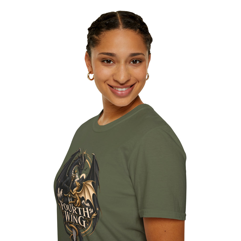 Fourth Wing | Book Inspired Dragon Logo | Fantasy Book T-Shirt