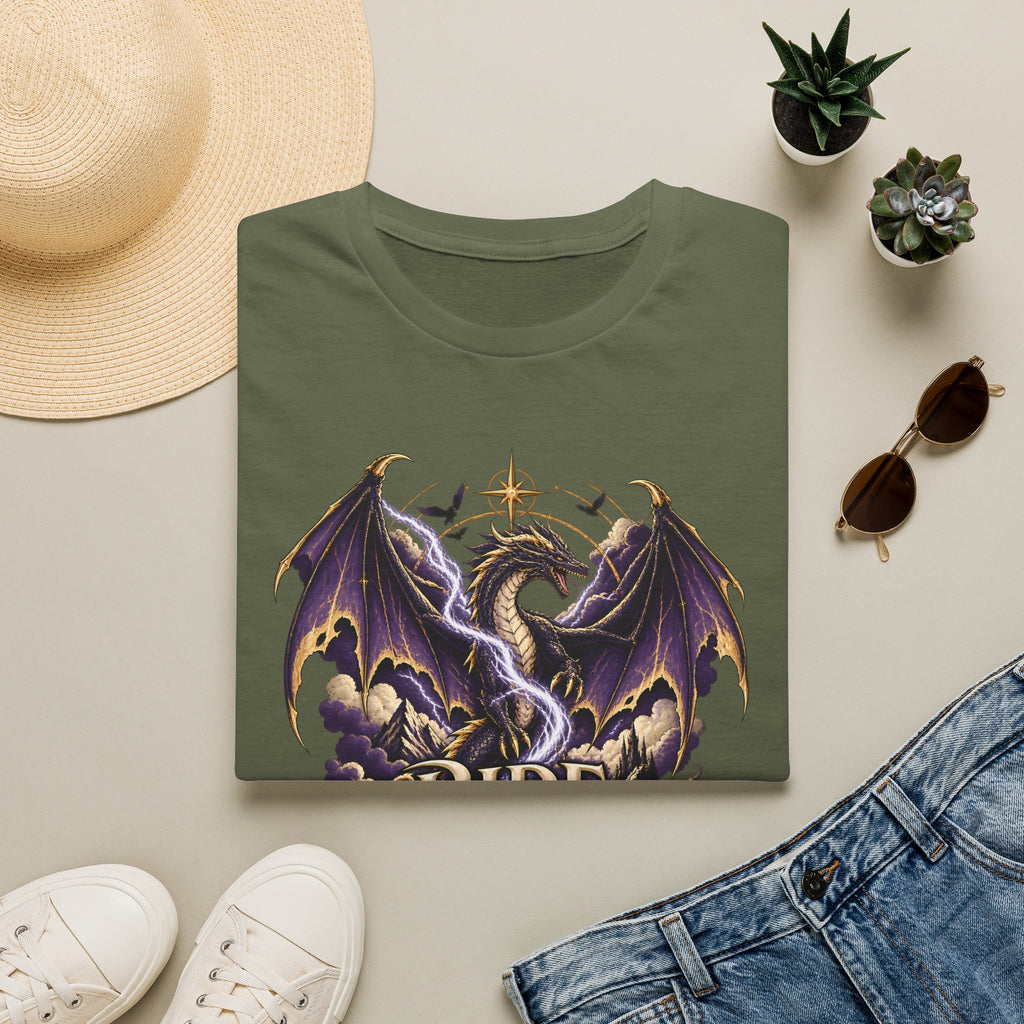 Ride the Storm | Fourth Wing Book Inspired Dragon T Shirt