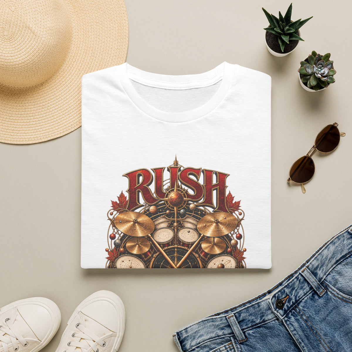 Rush | Rhythm of the Cosmos | Drummer Graphic Prog Band T-Shirt