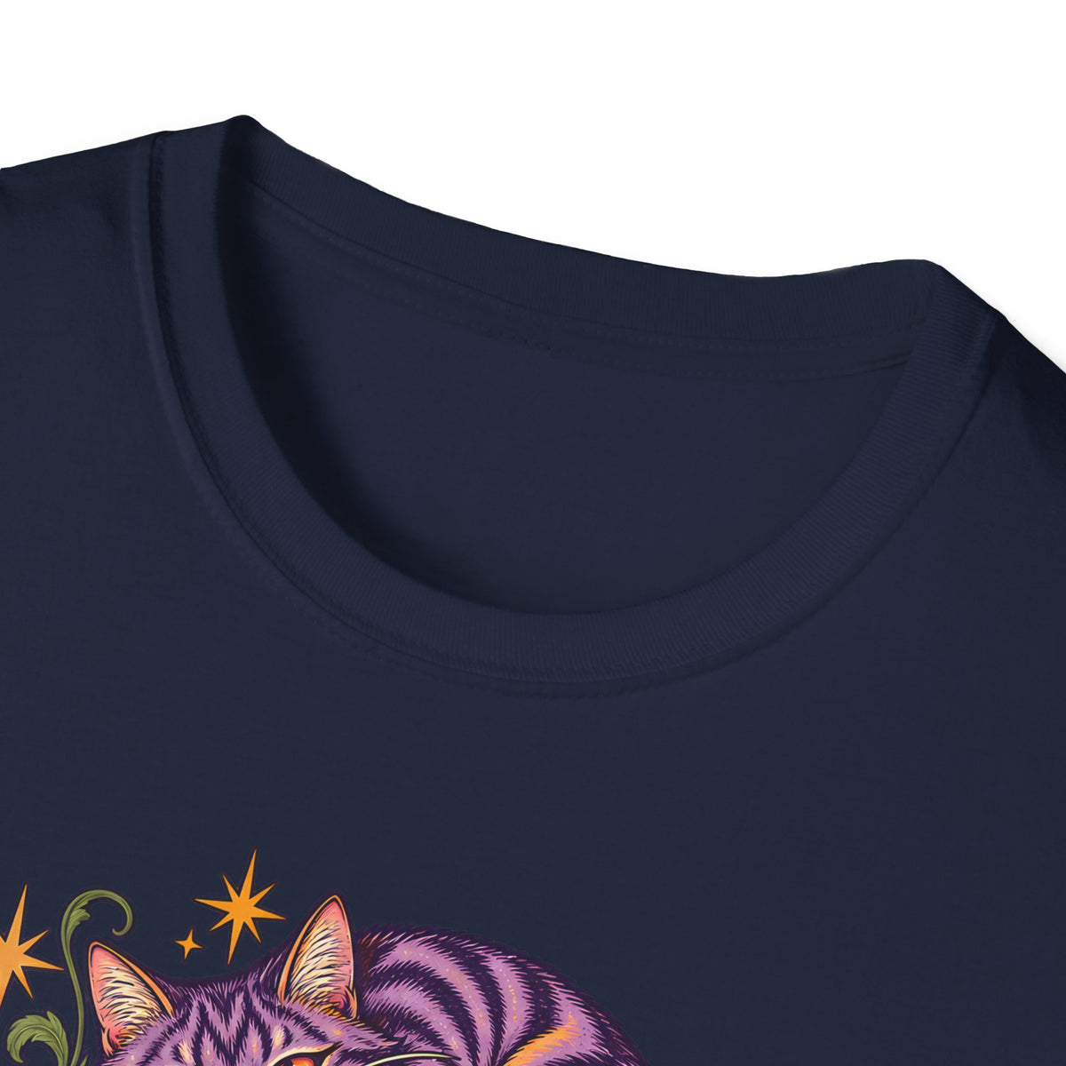 Cheshire Cat | Curiouser & Curiouser | Whimsical Mushroom Design Graphic Shirt