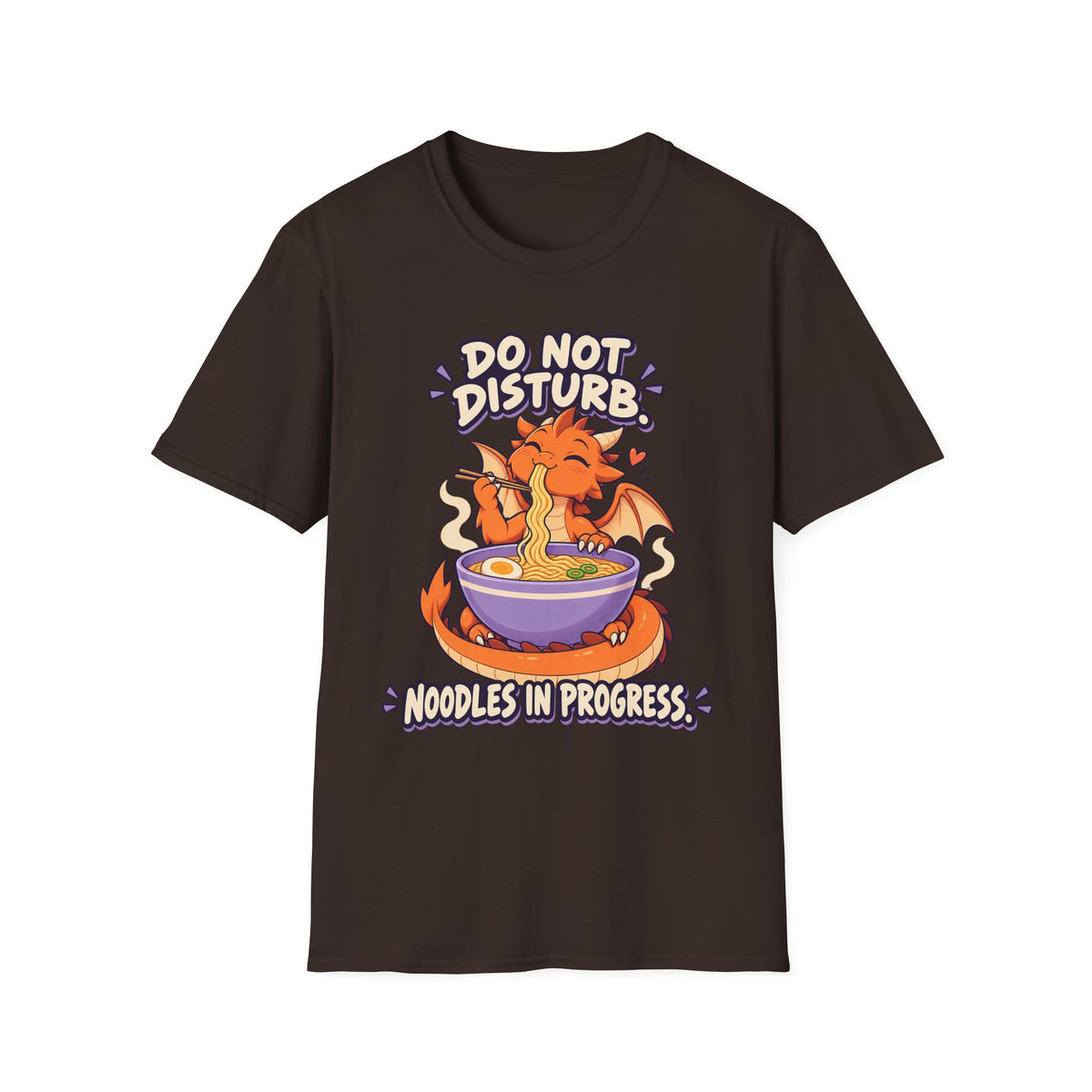 Do Not Disturb | Cute Ramen Eating Dragon Graphic Shirt