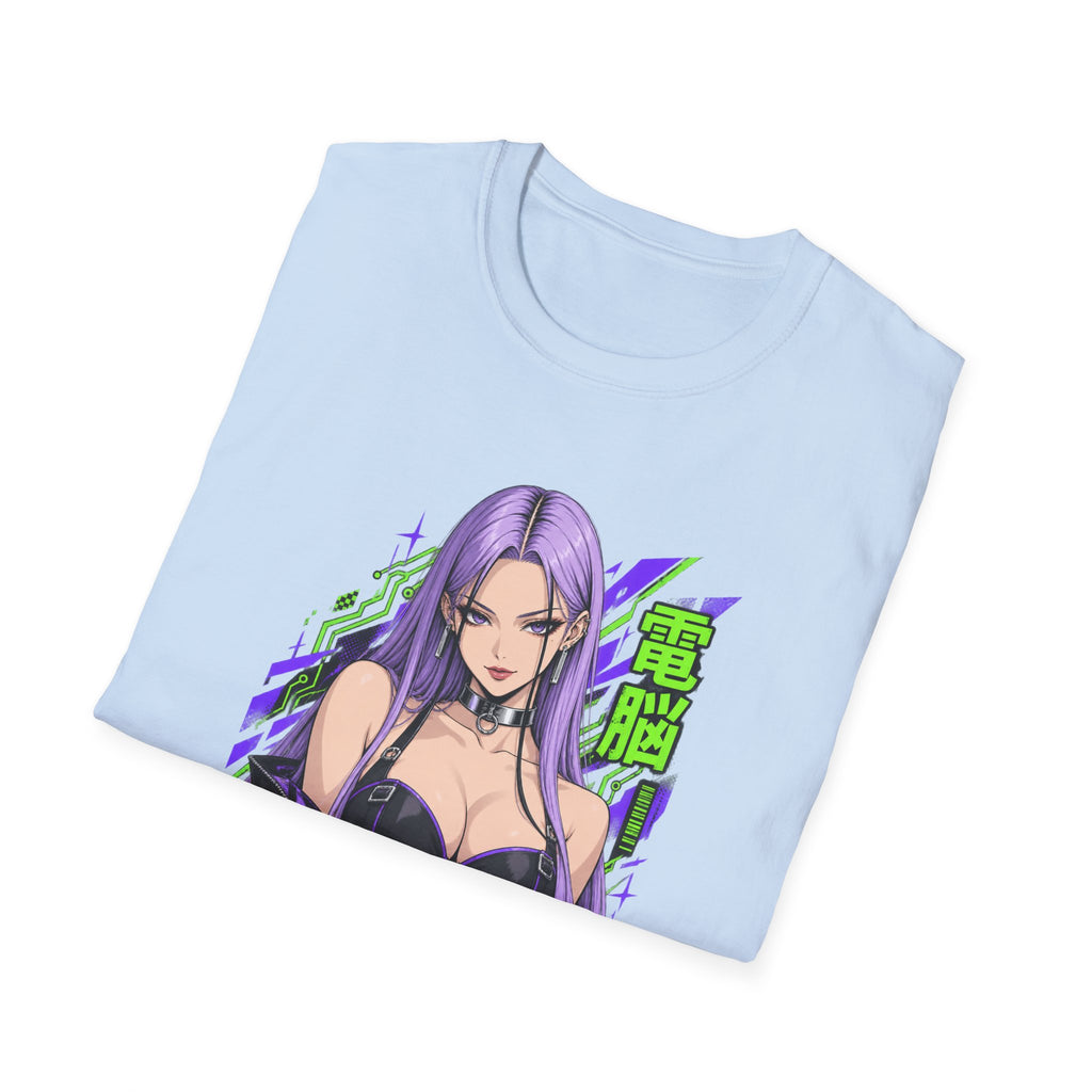 Violet | Anime Cyber Sexy Pin Up Girl T-Shirt