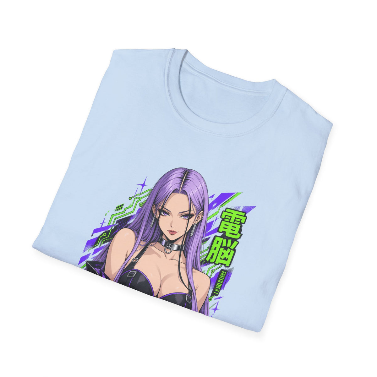 Violet | Anime Cyber Sexy Pin Up Girl T-Shirt