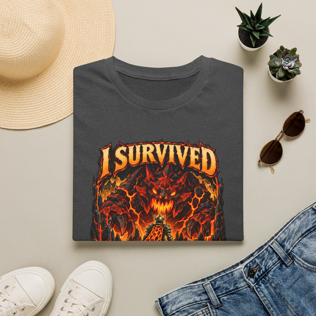 I Survived The Fight Caves Runescape / OSRS Inspired T-Shirt