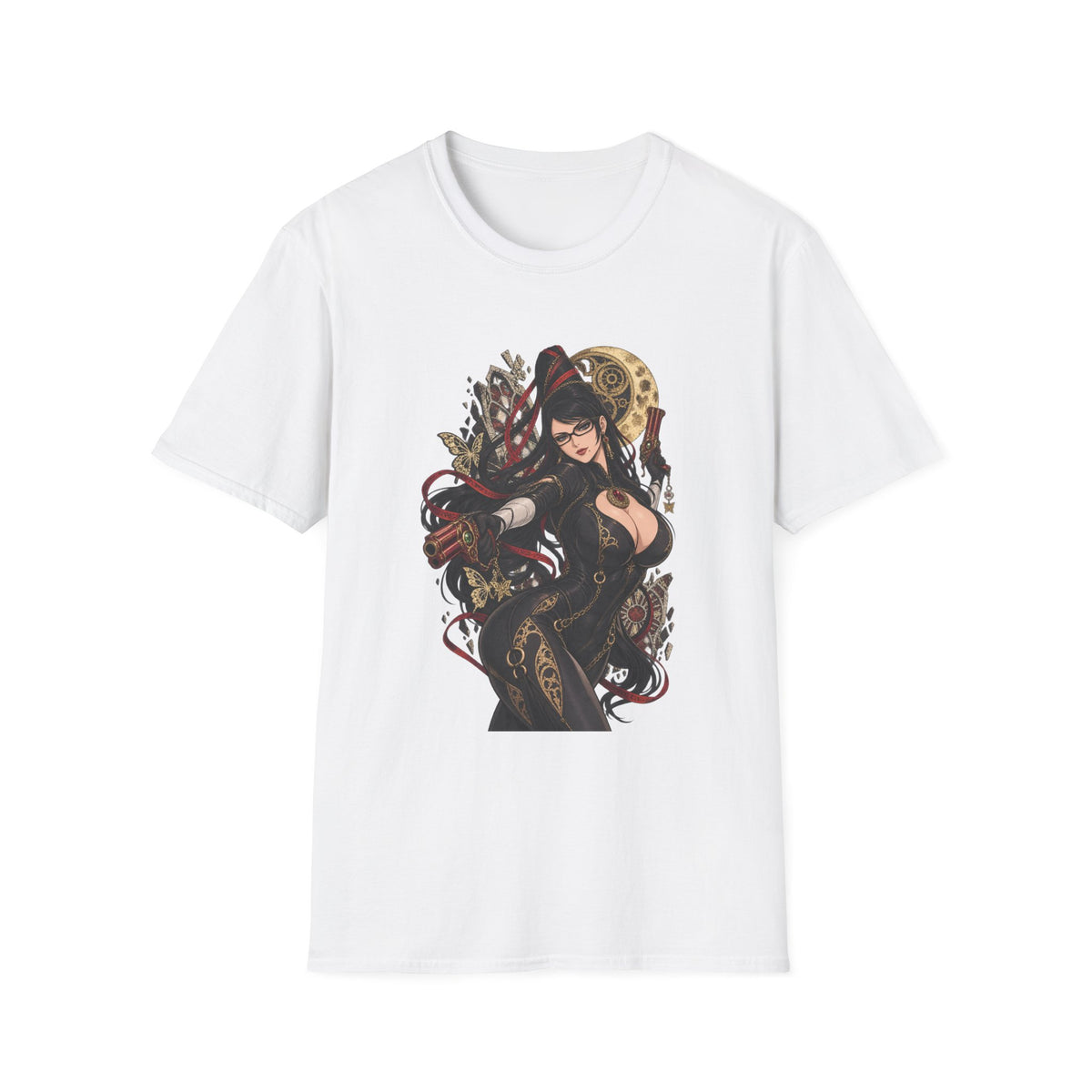 Bayonetta | Sexy Gothic Gaming Anime Pin Up Girl | Gothic Sorceress T-Shirt