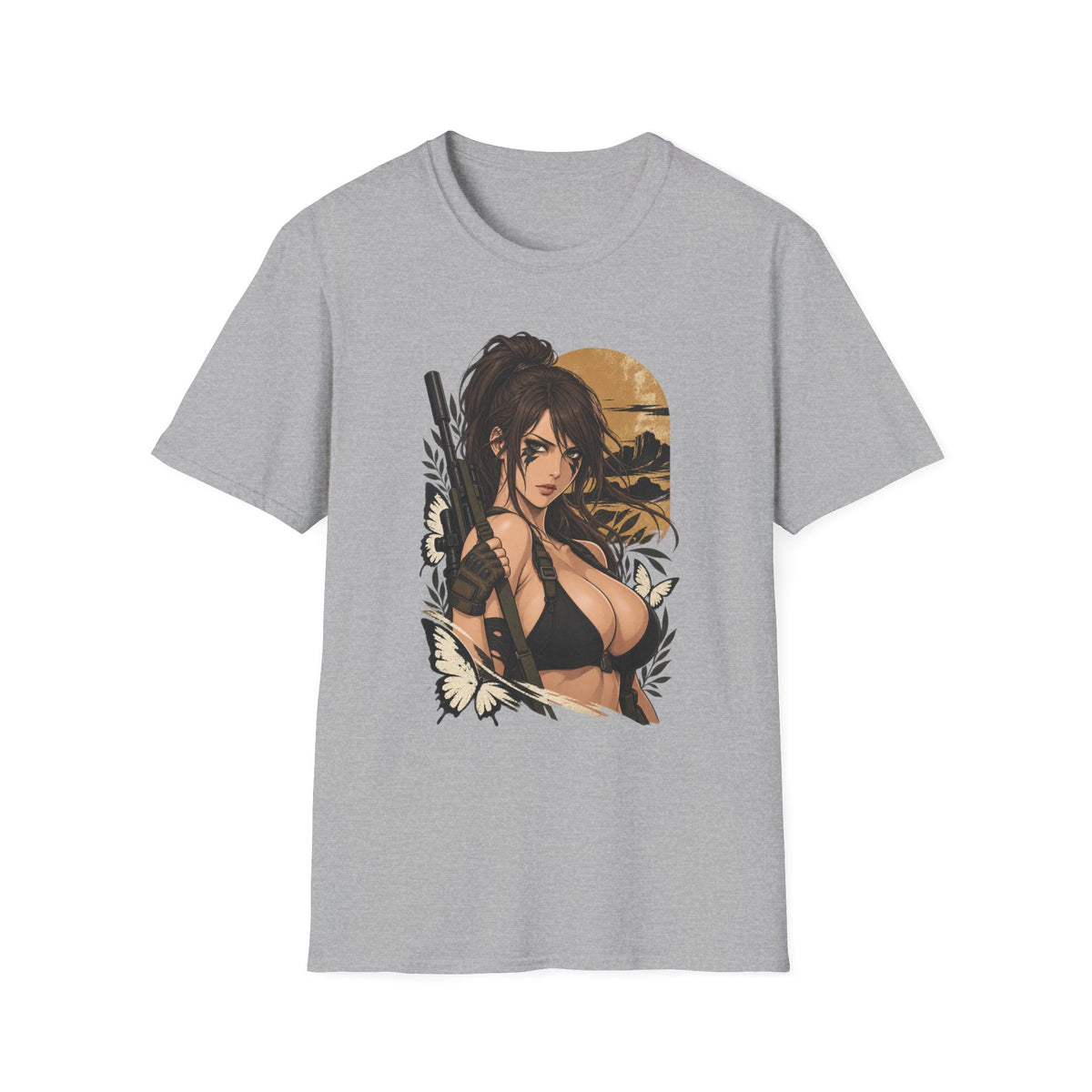 Quiet | Metal Gear | Anime Style Pin Up Gamer Girl T Shirt