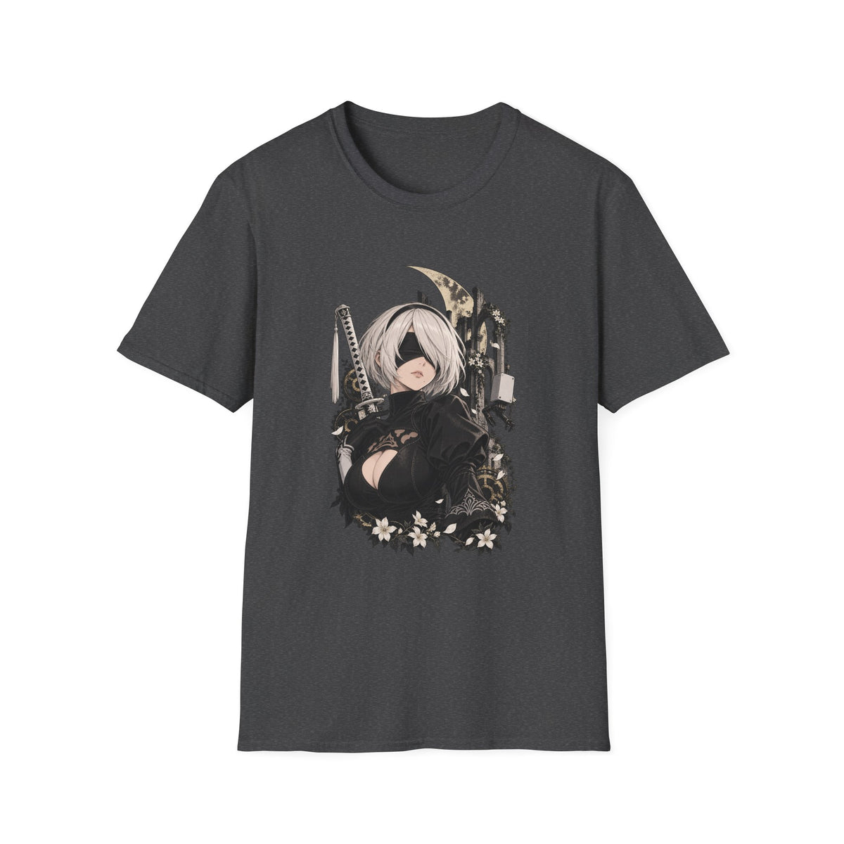 2B | Nier Automata | Anime Character Gothic T-Shirt