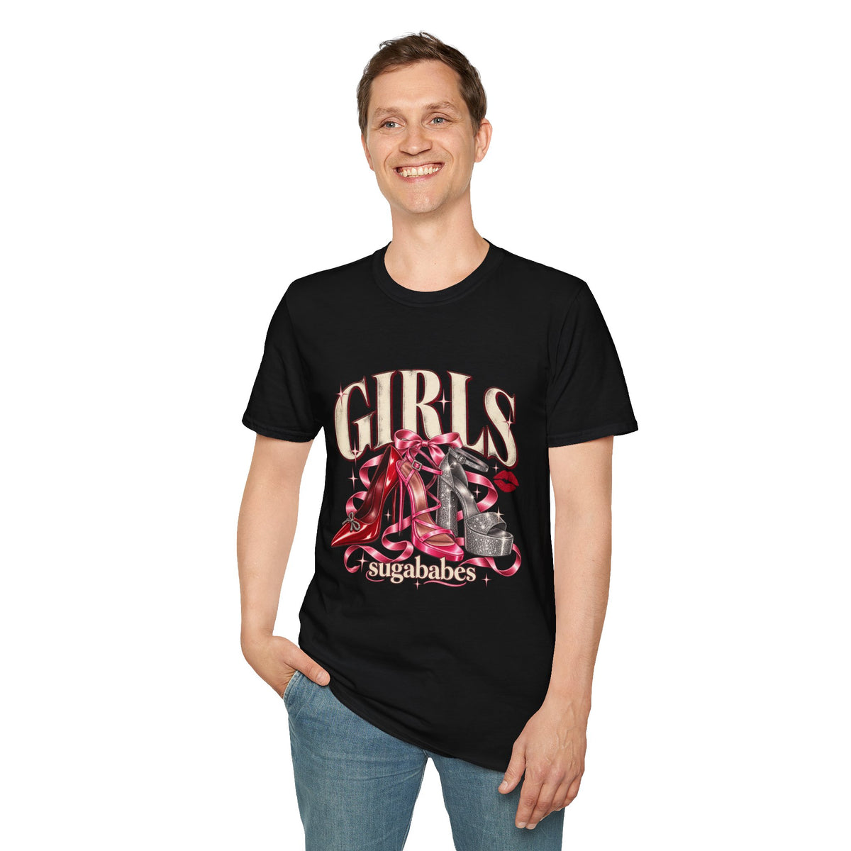 Sugababes |  Red Heels & Ribbons | Girls Night T Shirt