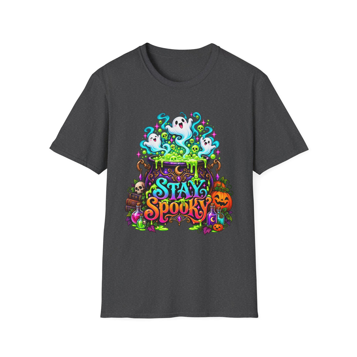 Stay Spooky | Cute Halloween Ghosts & Pumpkins Graphic Tee