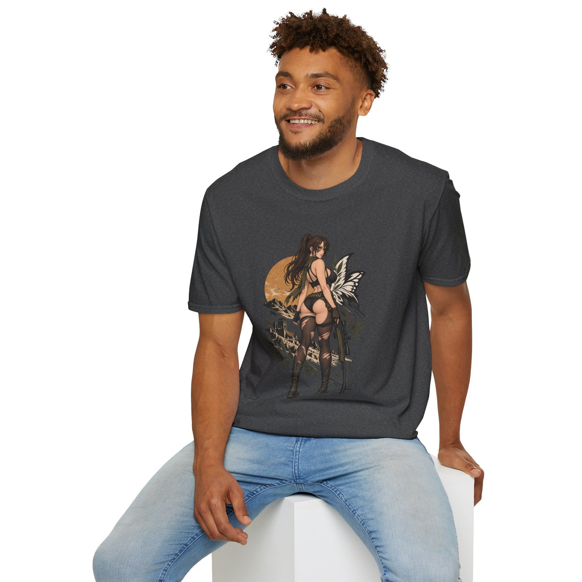 Metal Gear | Quiet | Sexy Pin Up Fantasy Sniper Girl T-Shirt