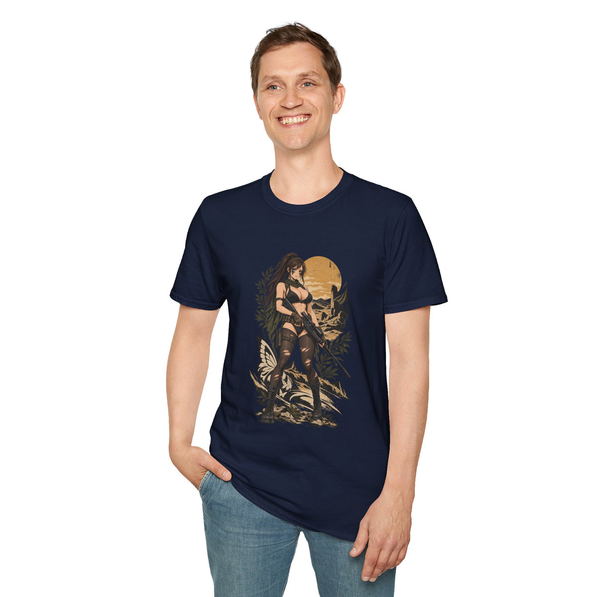 Quiet | Metal Gear | Sexy Sniper Pin up Fantasy Warrior Woman T-Shirt
