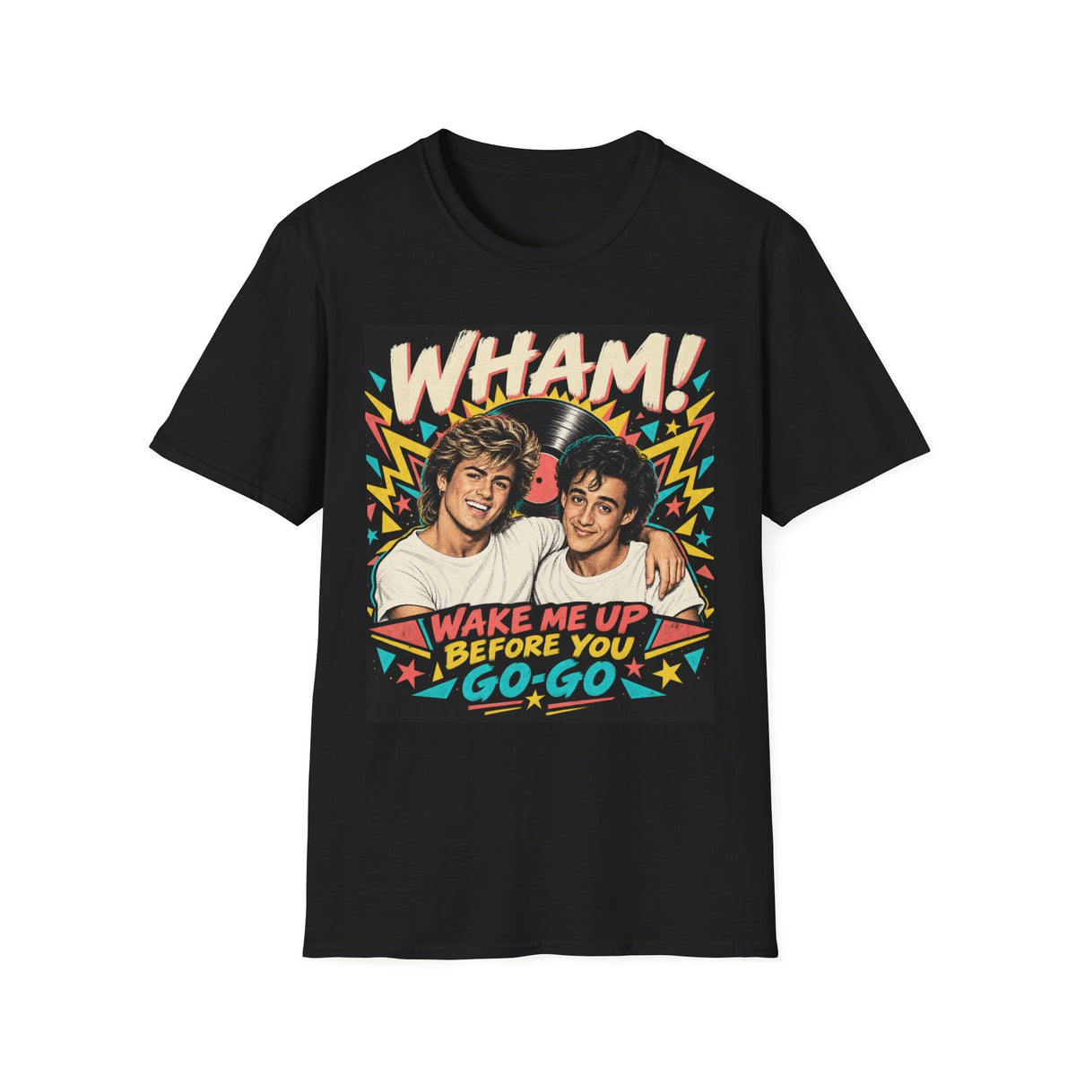Wham! | Wake Me Up Before You Go-Go | Retro 80s Pop Band Tribute Tee