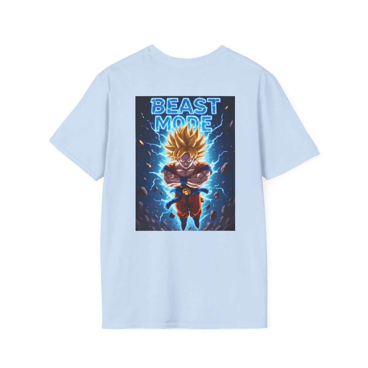 Goku Beast Mode Back Print T-Shirt — Anime Dragon Ball Fighter Tee