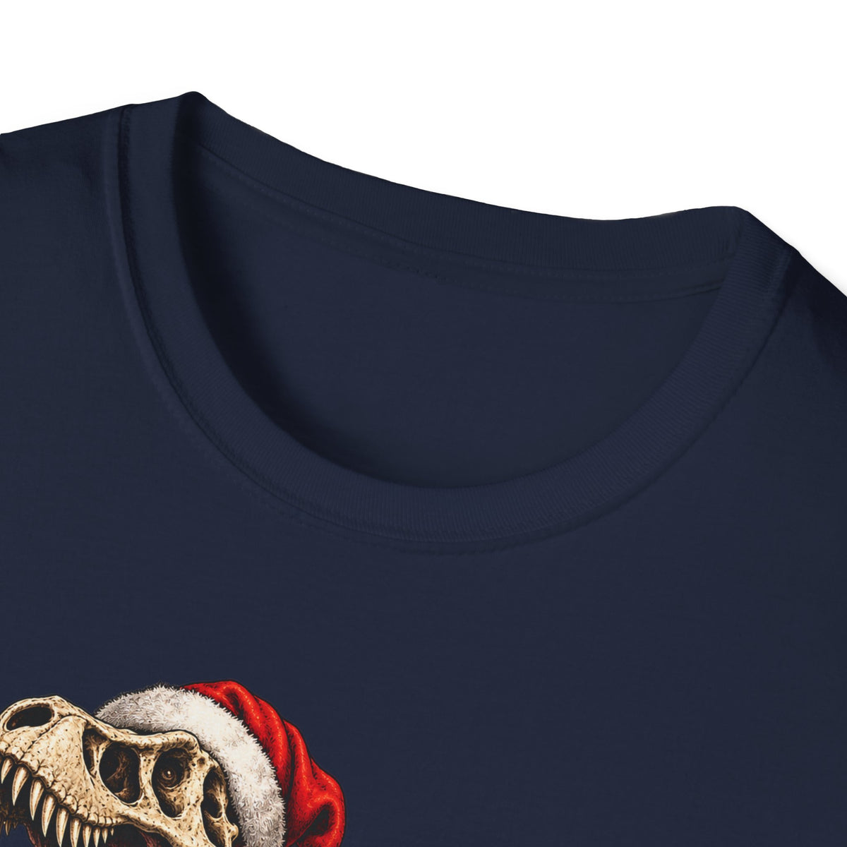 T-Rex Sleigh | Dinosaur Fossil Christmas T‑Shirt
