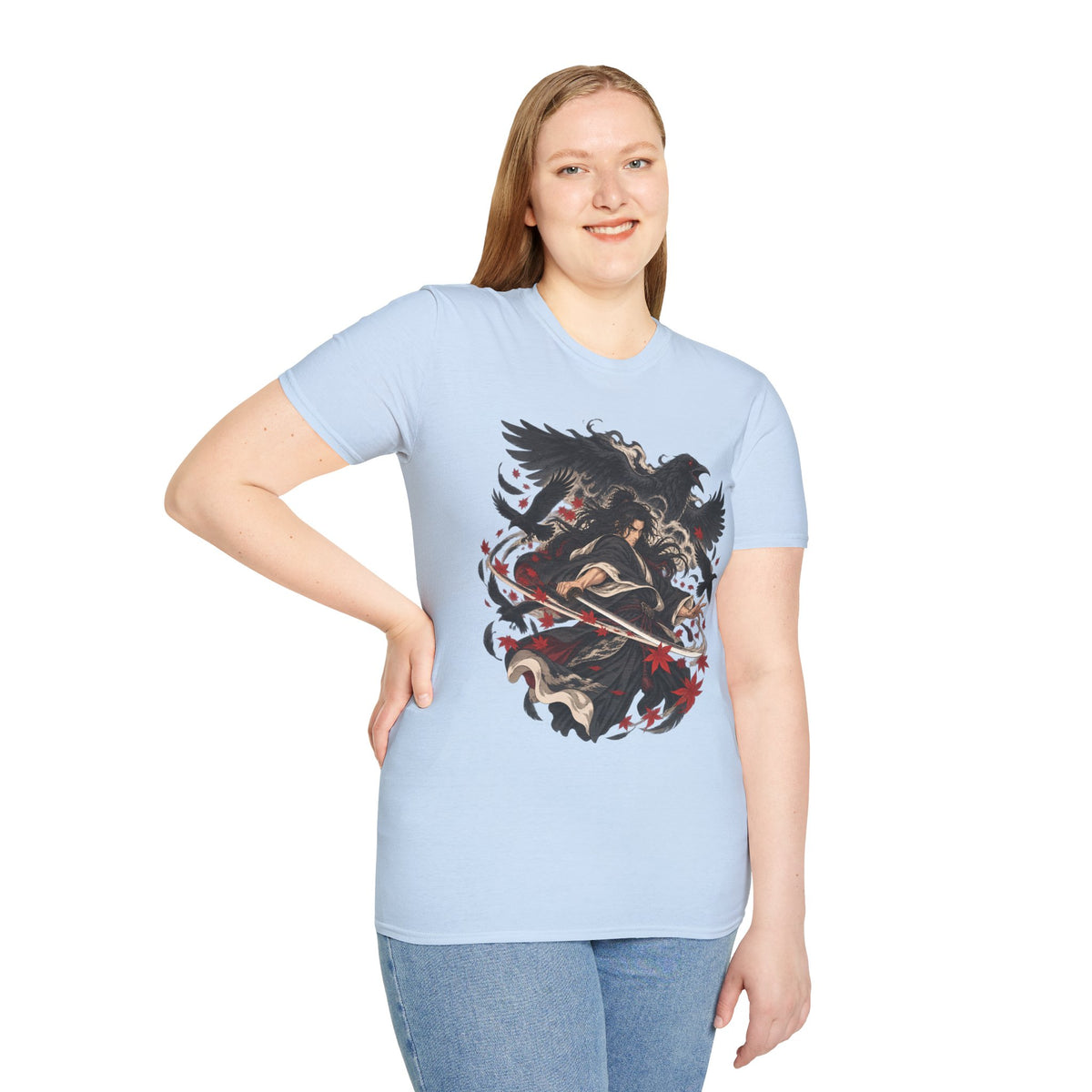 Raven Master | Japanese Samurai | Dark Fantasy T-Shirt