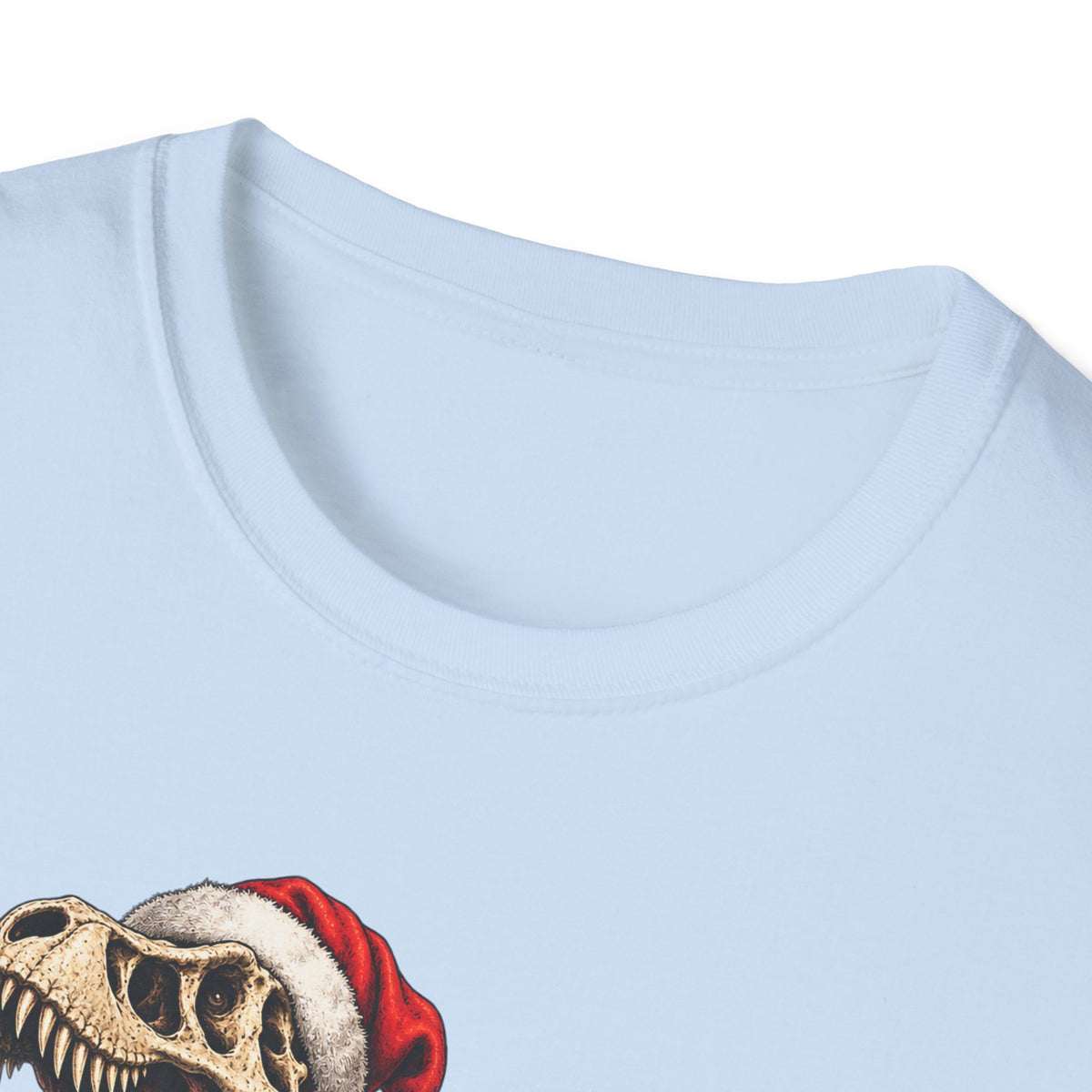 T-Rex Sleigh | Dinosaur Fossil Christmas T‑Shirt
