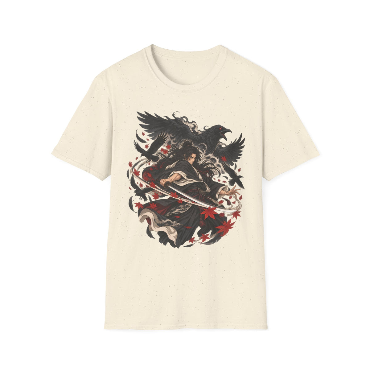 Raven Master | Japanese Samurai | Dark Fantasy T-Shirt