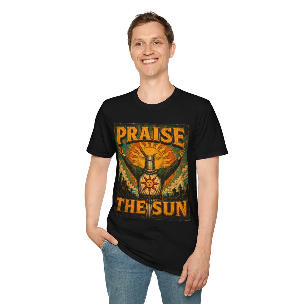 Praise the Sun T-Shirt — Dark Souls-Inspired Gaming Tee