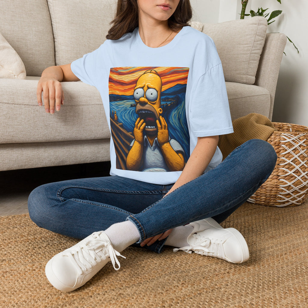 Homer Scream T-Shirt — Parody Pop Art Graphic Tee