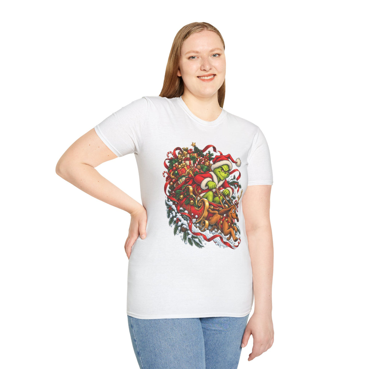 Grinch & Max Sleigh Ride | Funny Christmas T Shirt