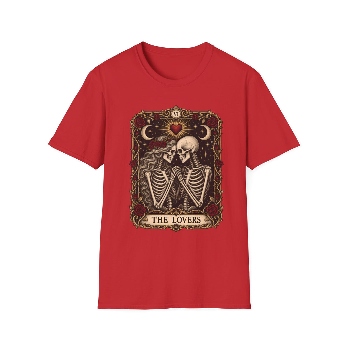 The Lovers | Skeleton Tarot | Gothic Vintage Romance Tee