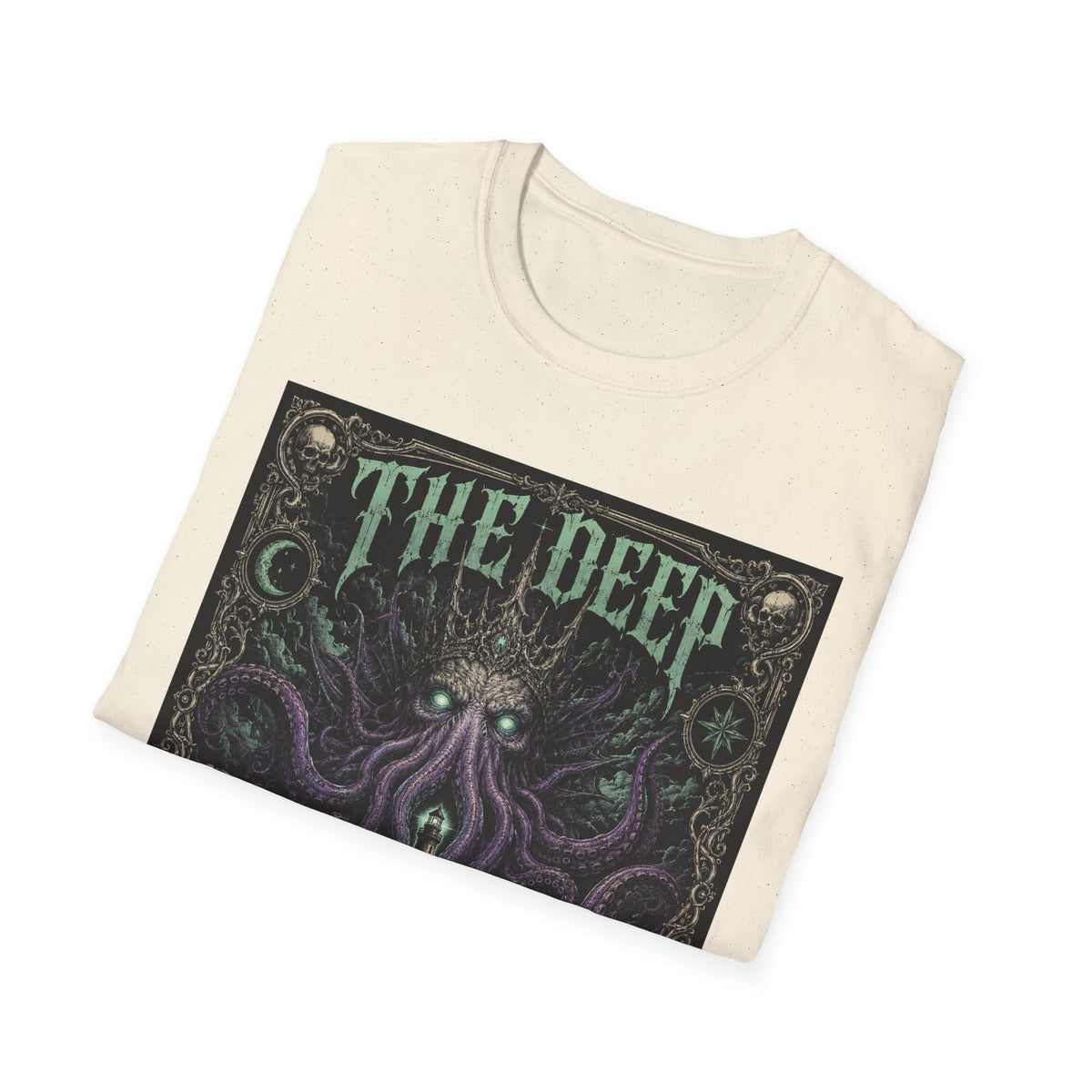 The Deep Remembers T-Shirt — Nautical Cthulhu Horror Graphic Tee