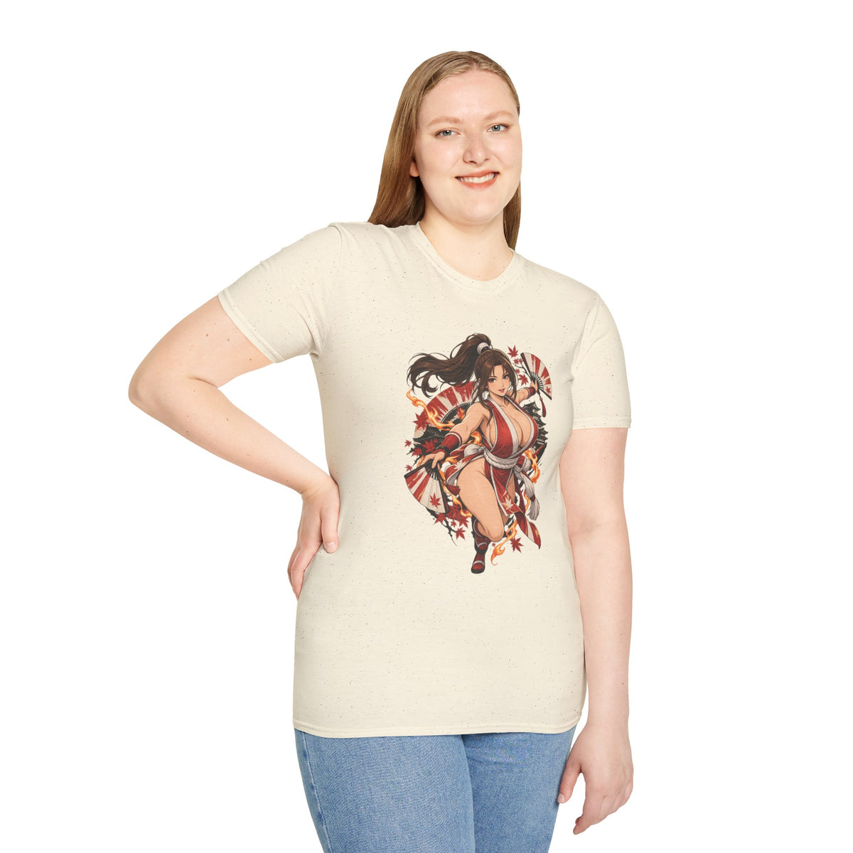 Mai Shiranui | Fatal Fury | Anime Style Pin up Girl Warrior T-Shirt