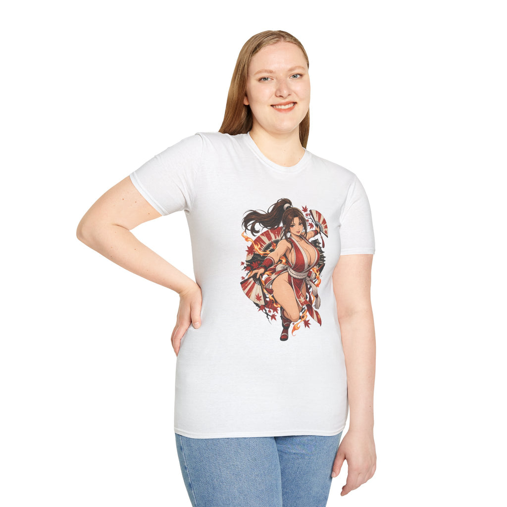 Mai Shiranui | Fatal Fury | Anime Style Pin up Girl Warrior T-Shirt