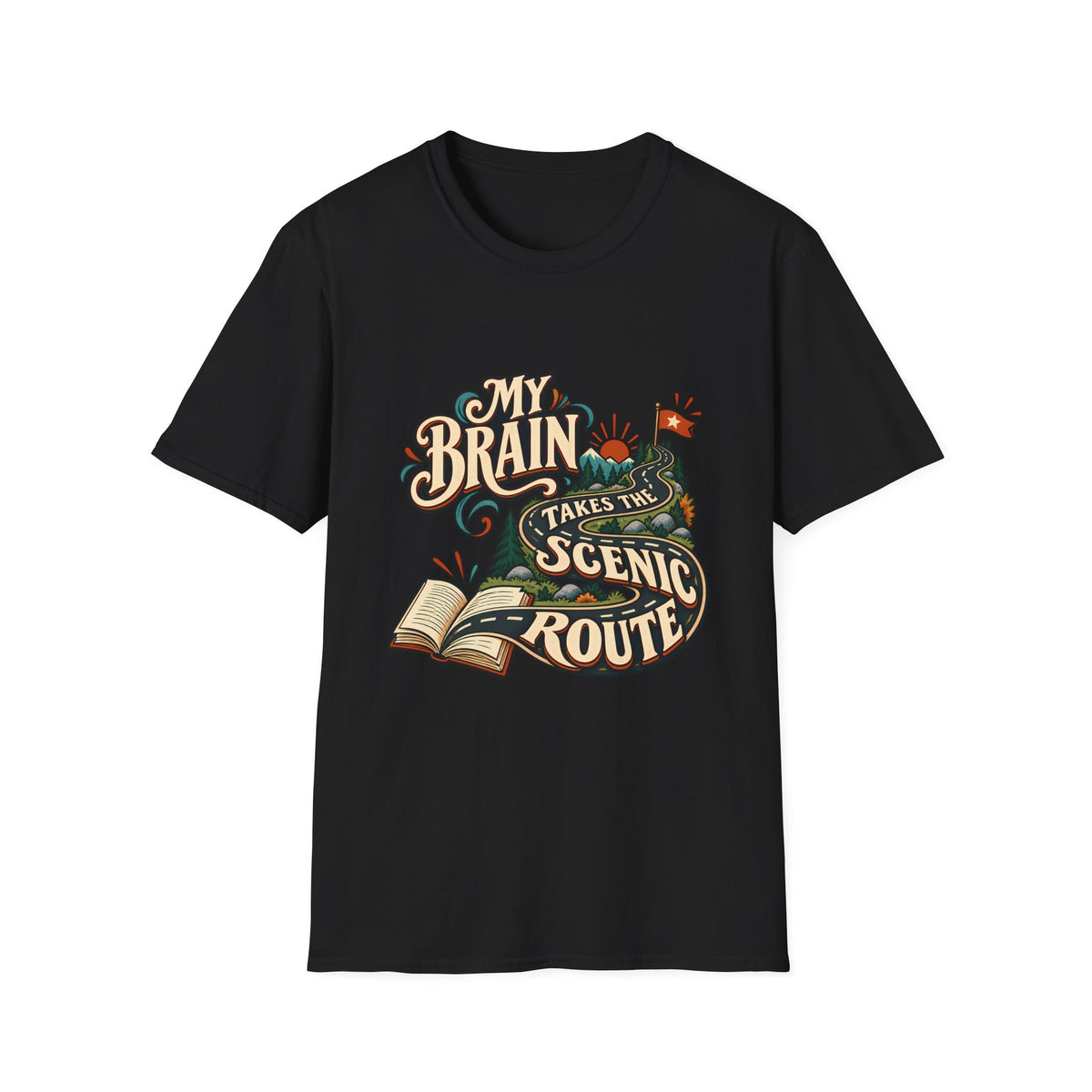 The Scenic Route | A Beautifully Different Mind | Neurodivergent Shirt