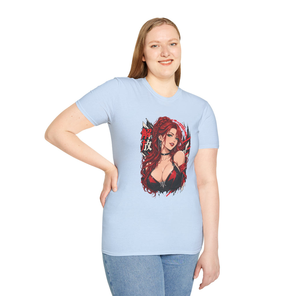 Red Widow | Sexy Anime Pin Up Girl | Waifu T-Shirt