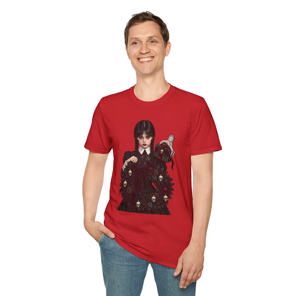 Wednesday Addams | Gothic Chrismtas Portrait T-Shirt
