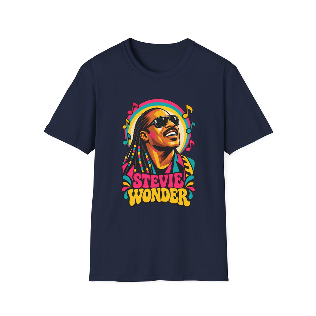Stevie Wonder Life in Colour Music Legend Portrait T-Shirt