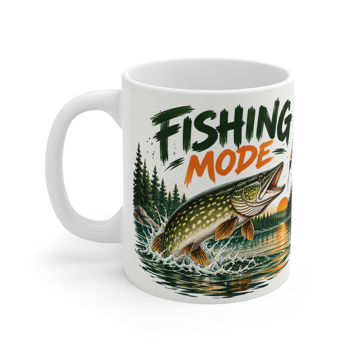 Fishing Mode | Funny Fishing Coffee Mug Gift (11oz)