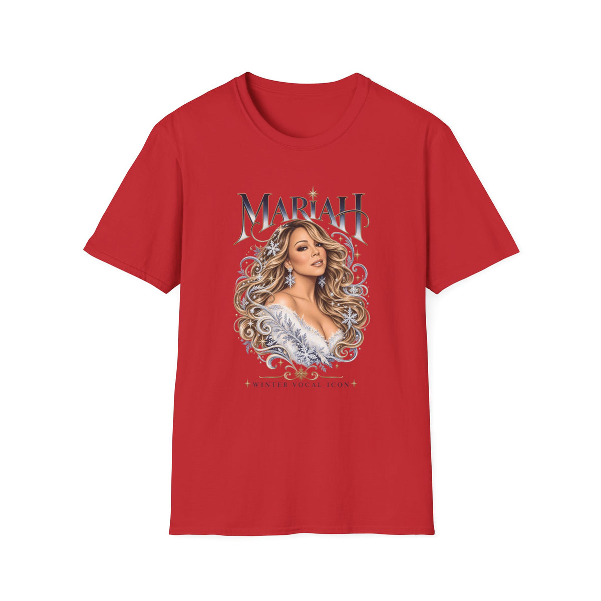 Mariah Carey Portrait T-Shirt | Classic Diva Holiday Pop Tee