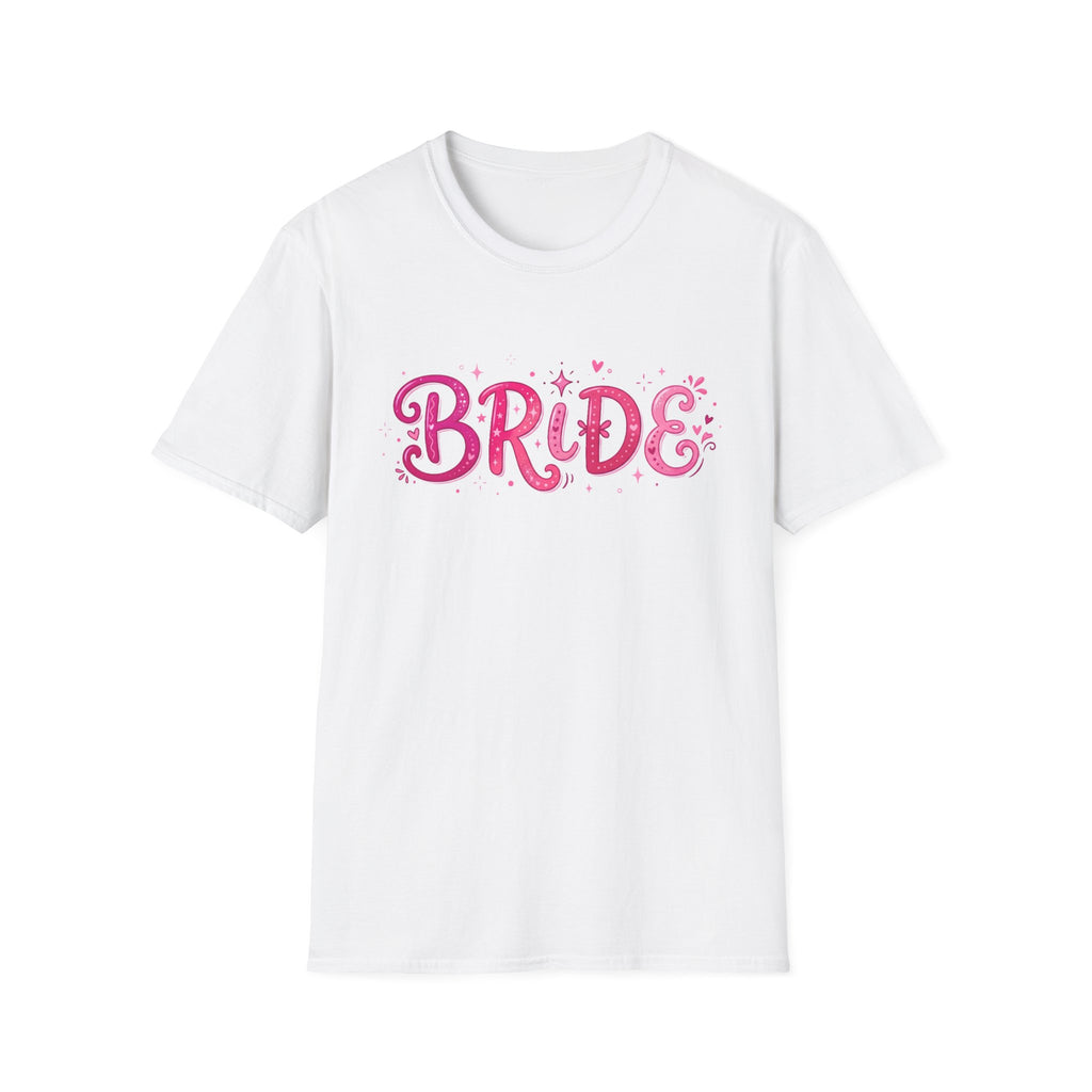Bride T-Shirt — Pink Sparkle Bachelorette Tee
