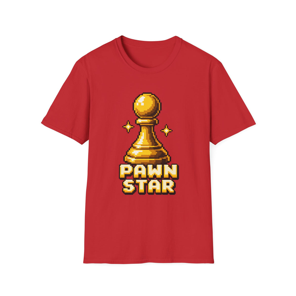 Chess Pawn Star | Retro Pixel Graphic Tee
