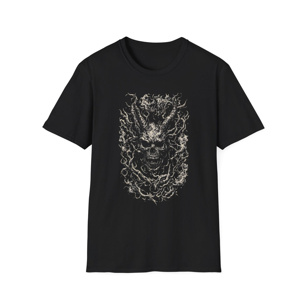 Skull of Roots Graphic T-Shirt — Dark Botanical Horror Tee