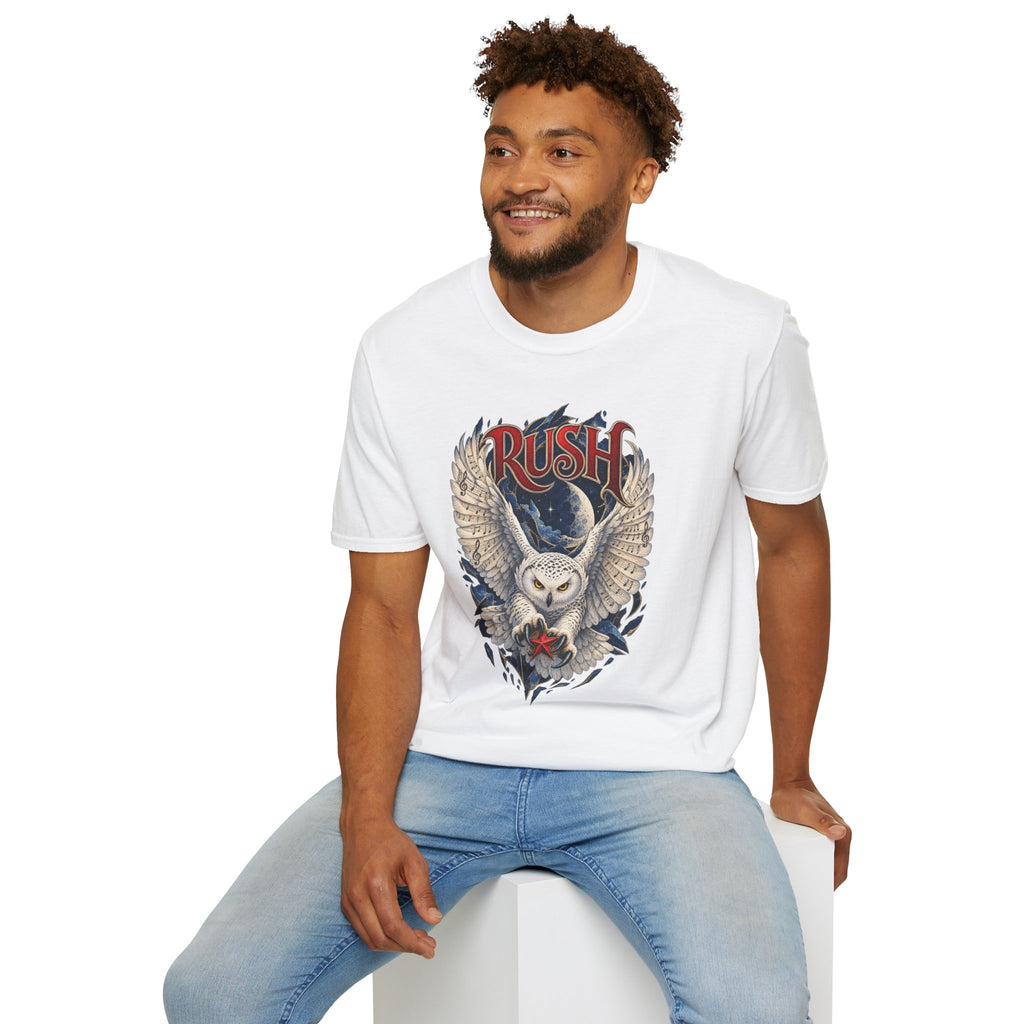 Rush | Fly by Night | Prog Rock | Owl Band Graphic T-Shirt