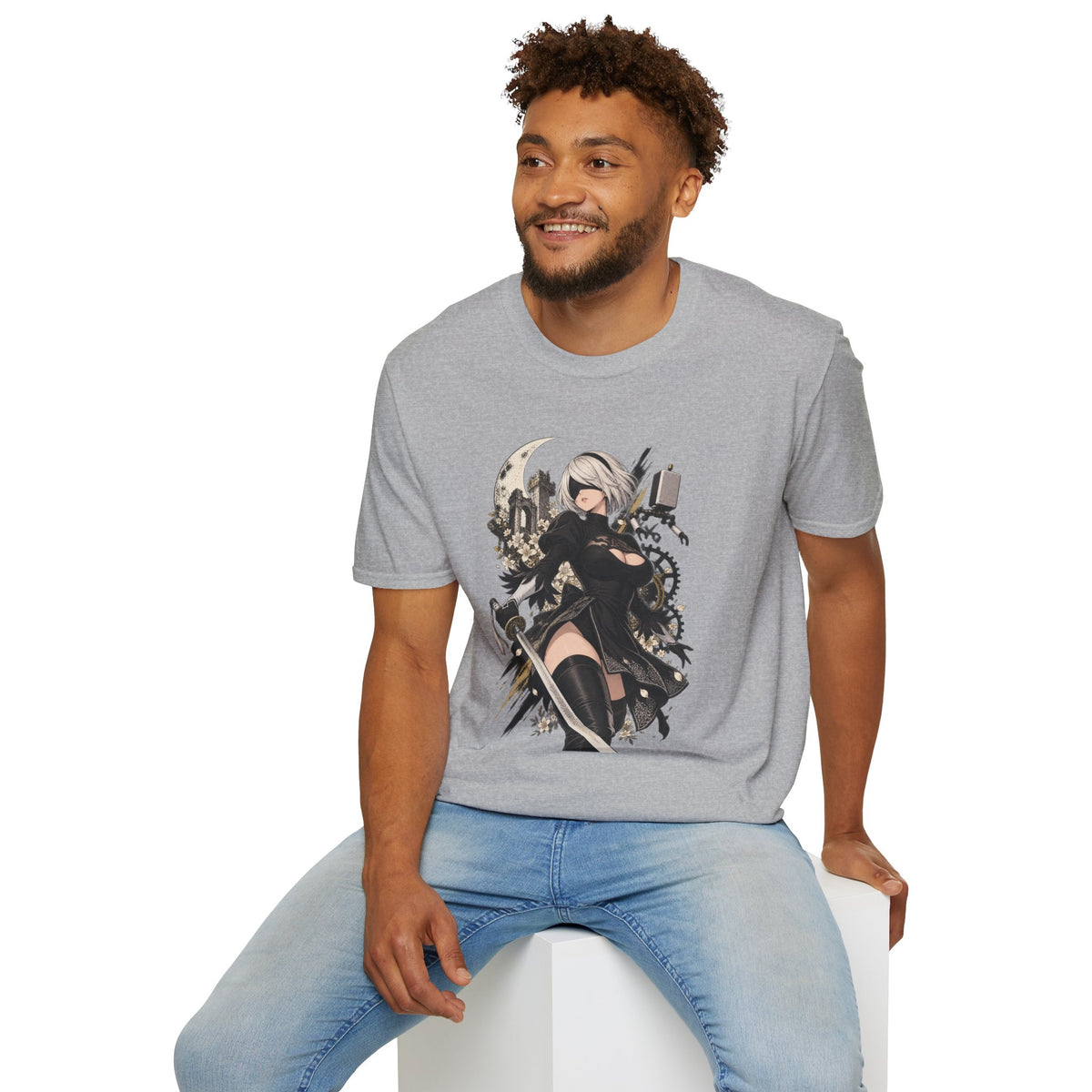 2B | Nier Automata | Anime Swordgirl Pin Up T-Shirt