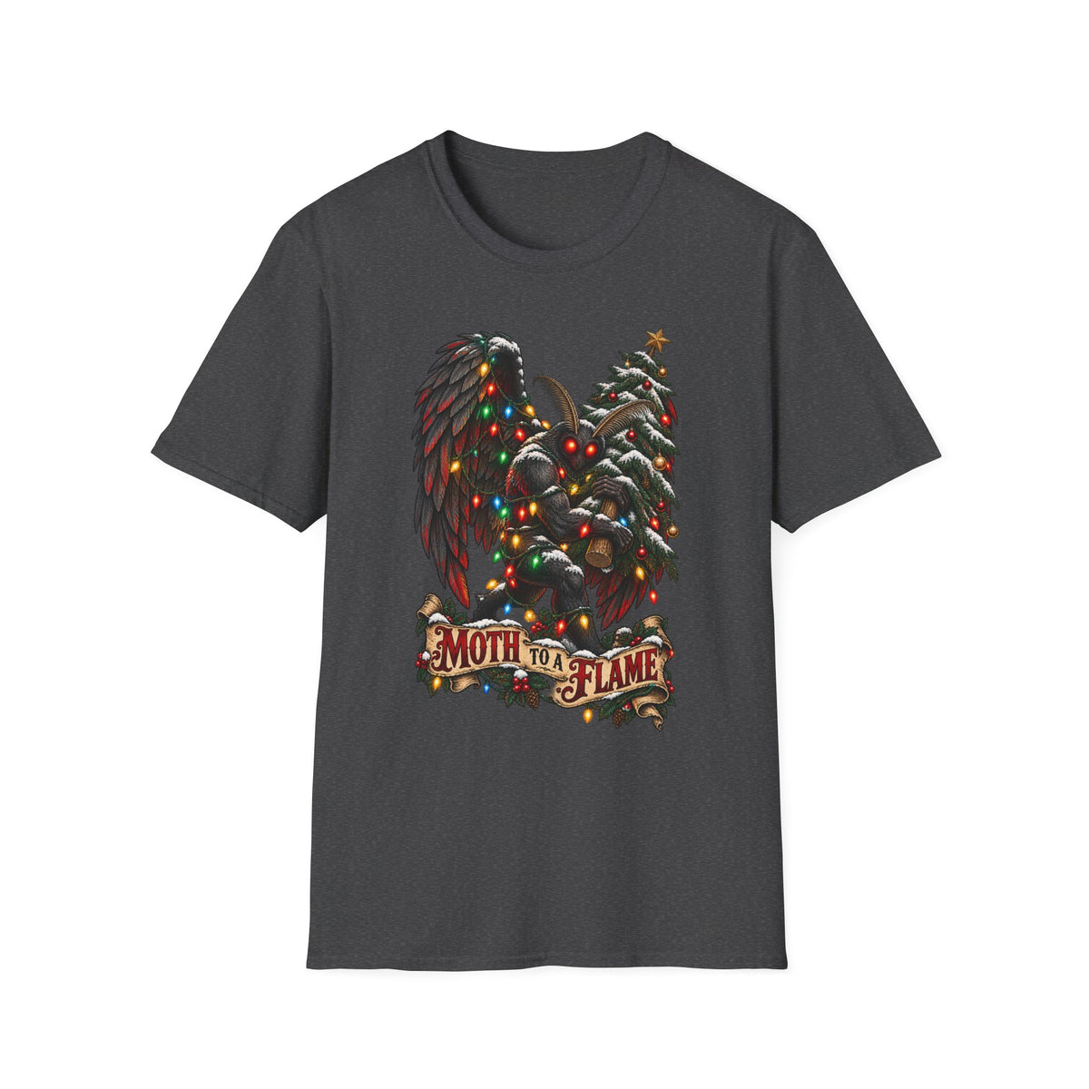 Moth to a Flame | Mothman | Christmas T Shirt