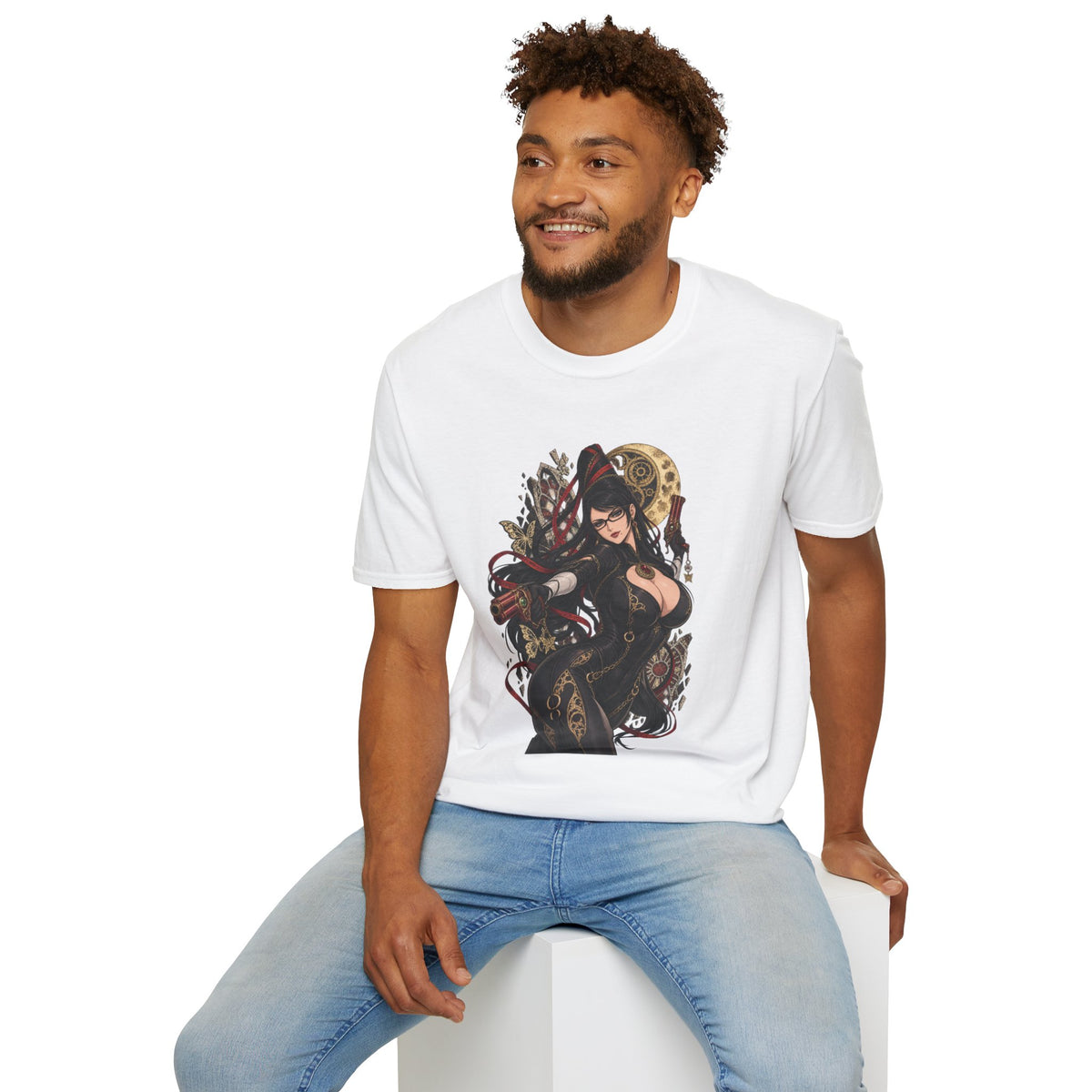 Bayonetta | Sexy Gothic Gaming Anime Pin Up Girl | Gothic Sorceress T-Shirt