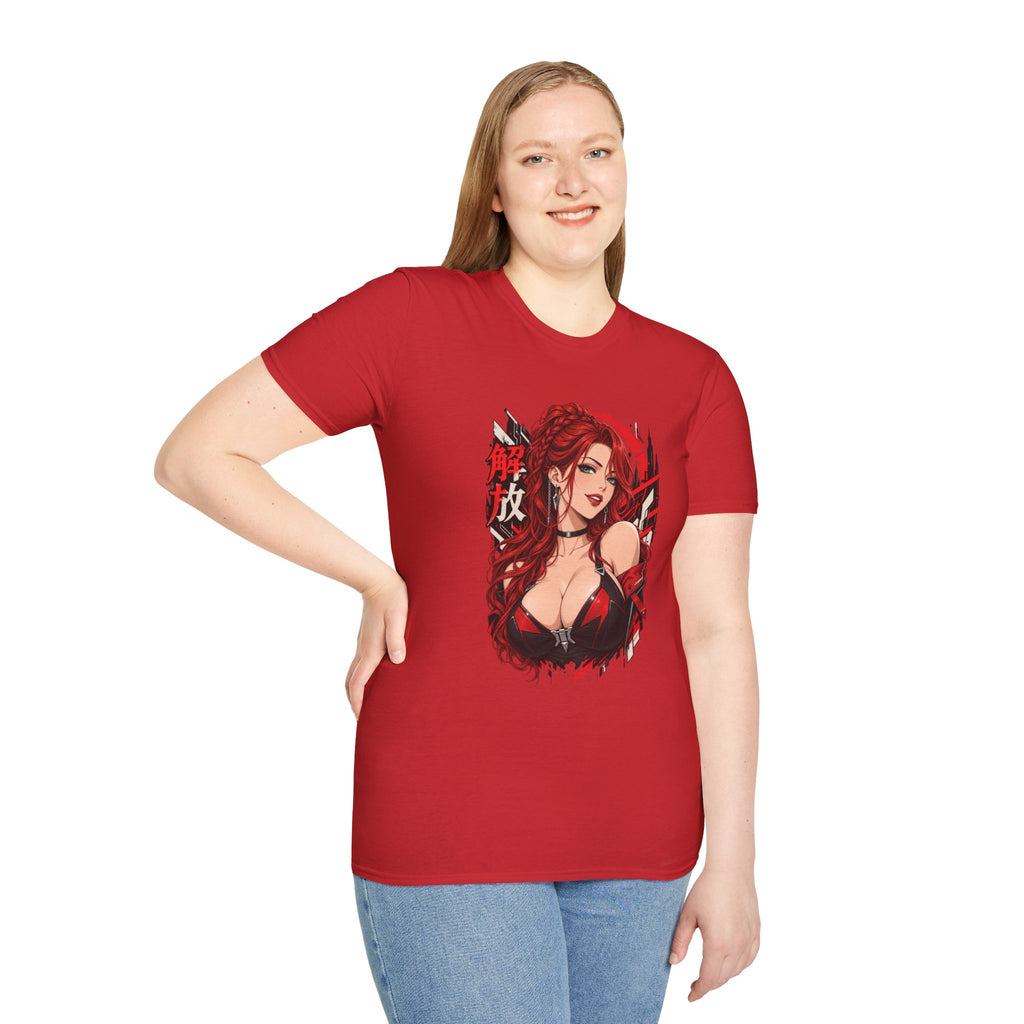 Red Widow | Sexy Anime Pin Up Girl | Waifu T-Shirt