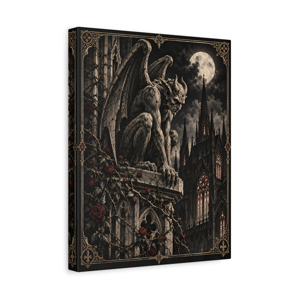 Canvas | Gothic Gargoyle | Occult Wall Art