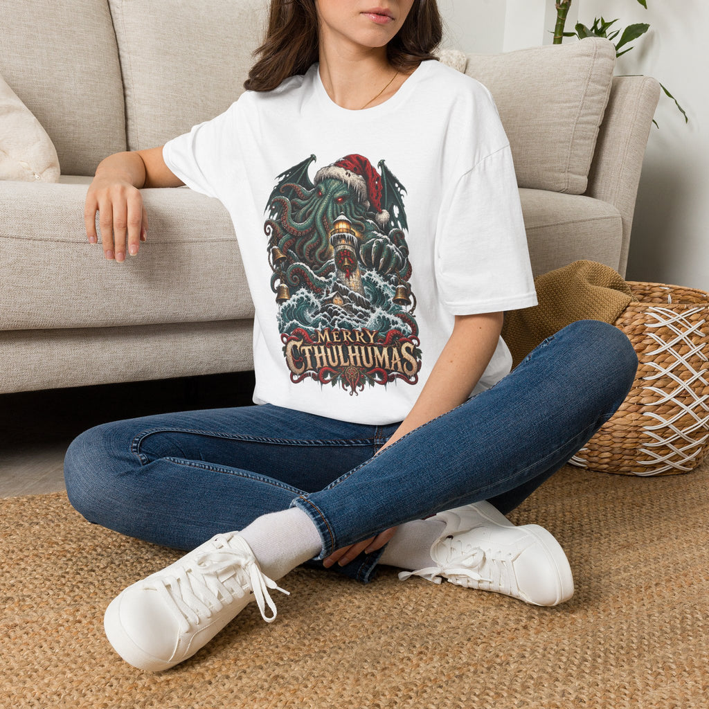 Merry Cthulhumas | Cthulhu Christmas T-Shirt